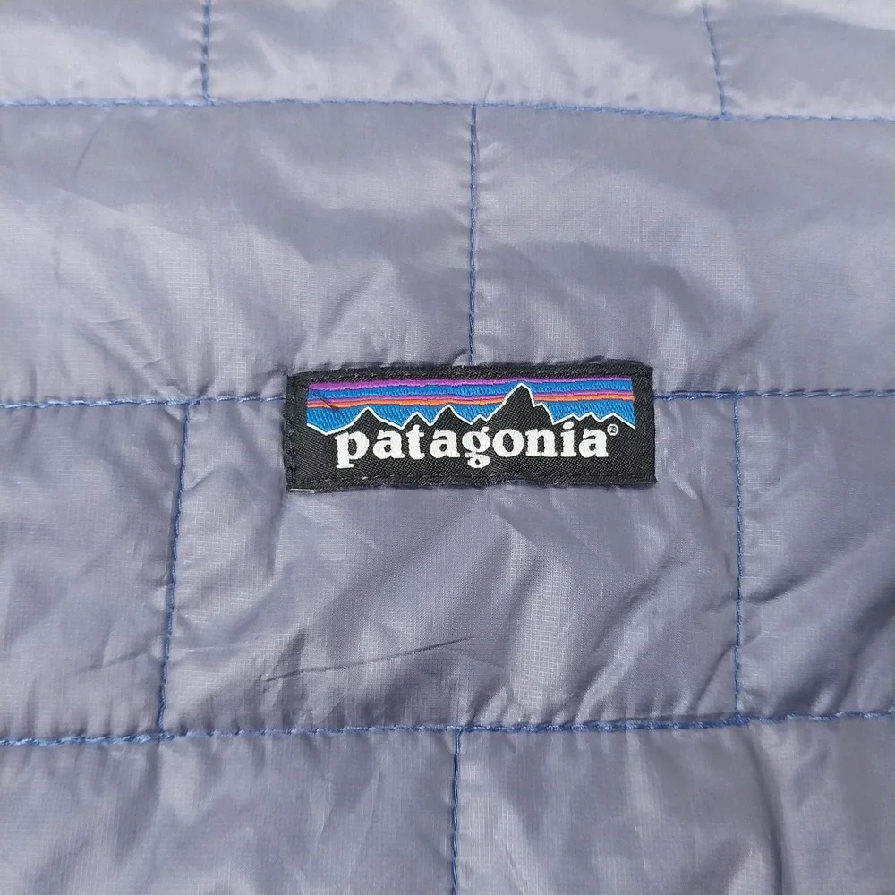 Patagonia Pullover Womens Large Gray Nano Puff Bivy Hoody Quilted 84196 Jacket